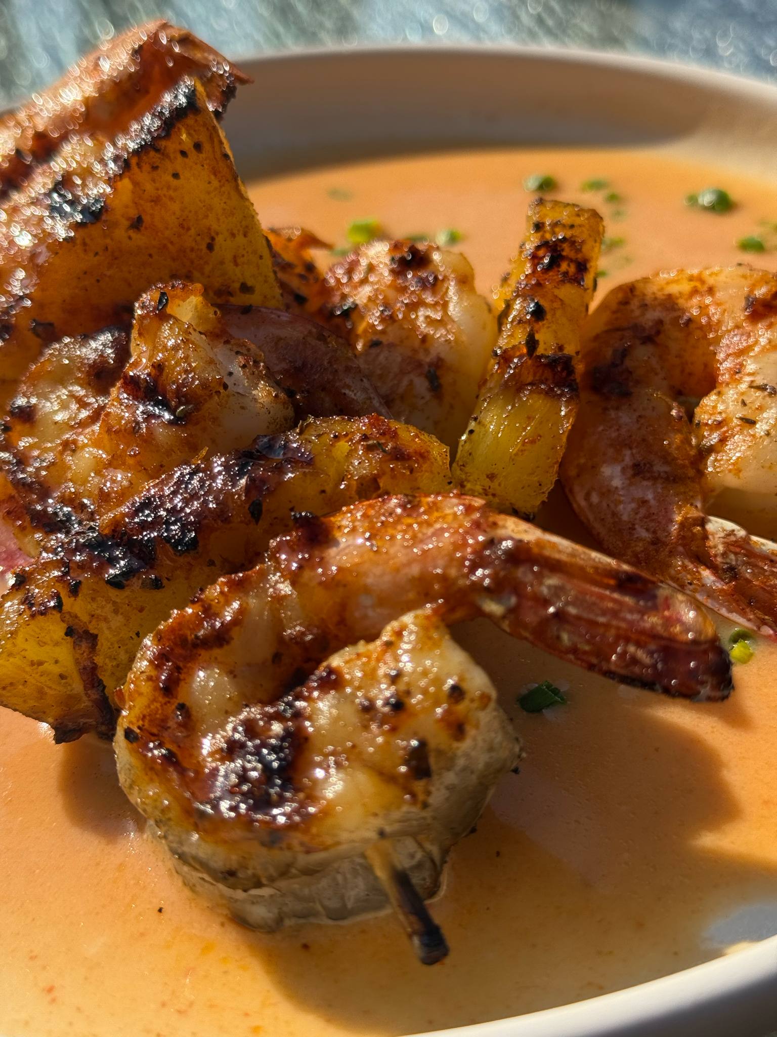 CREVETTES & ANANAS (G) (L)