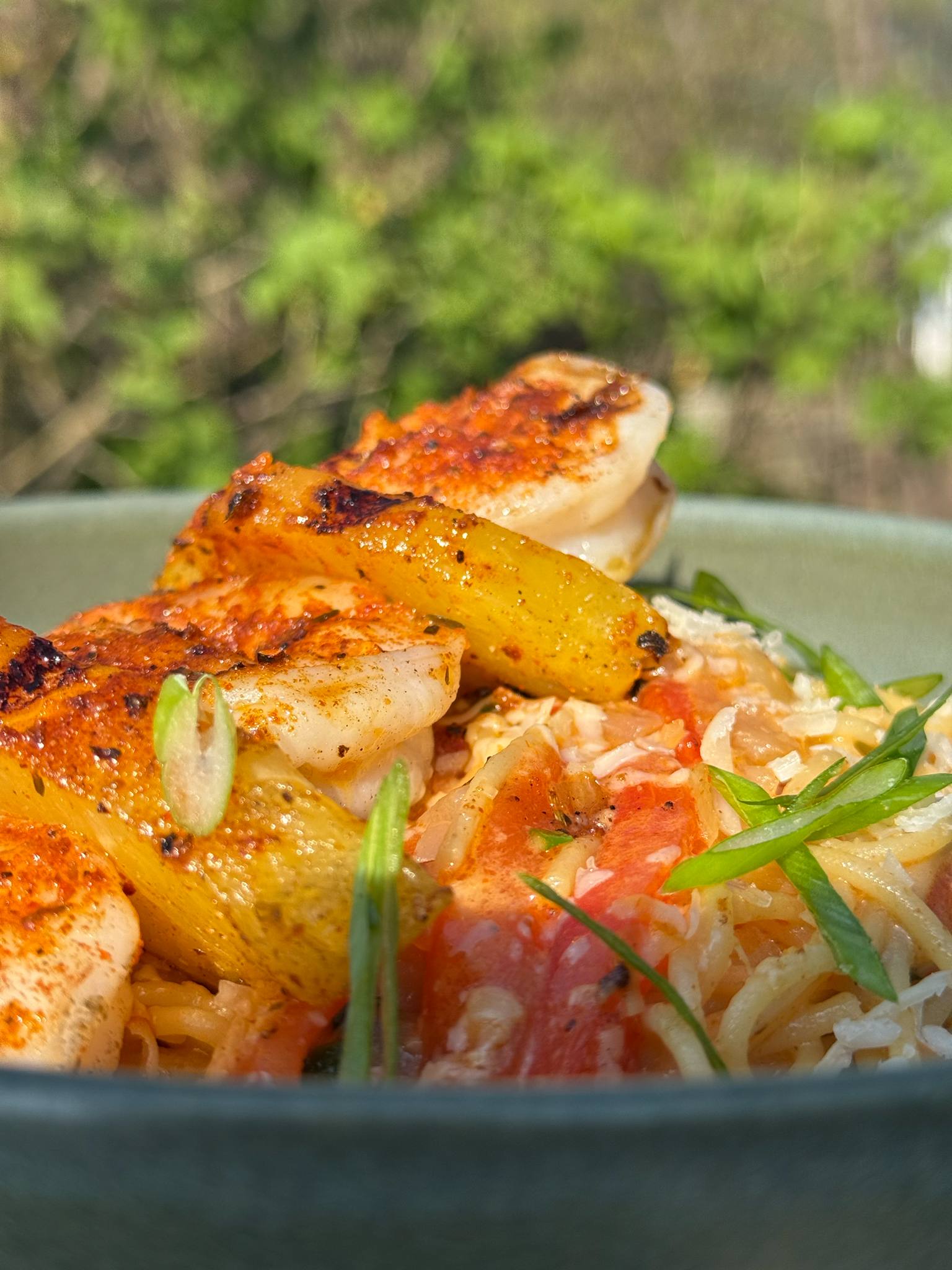 SPAGHETTI CREVETTES-CARI-COCO (L)