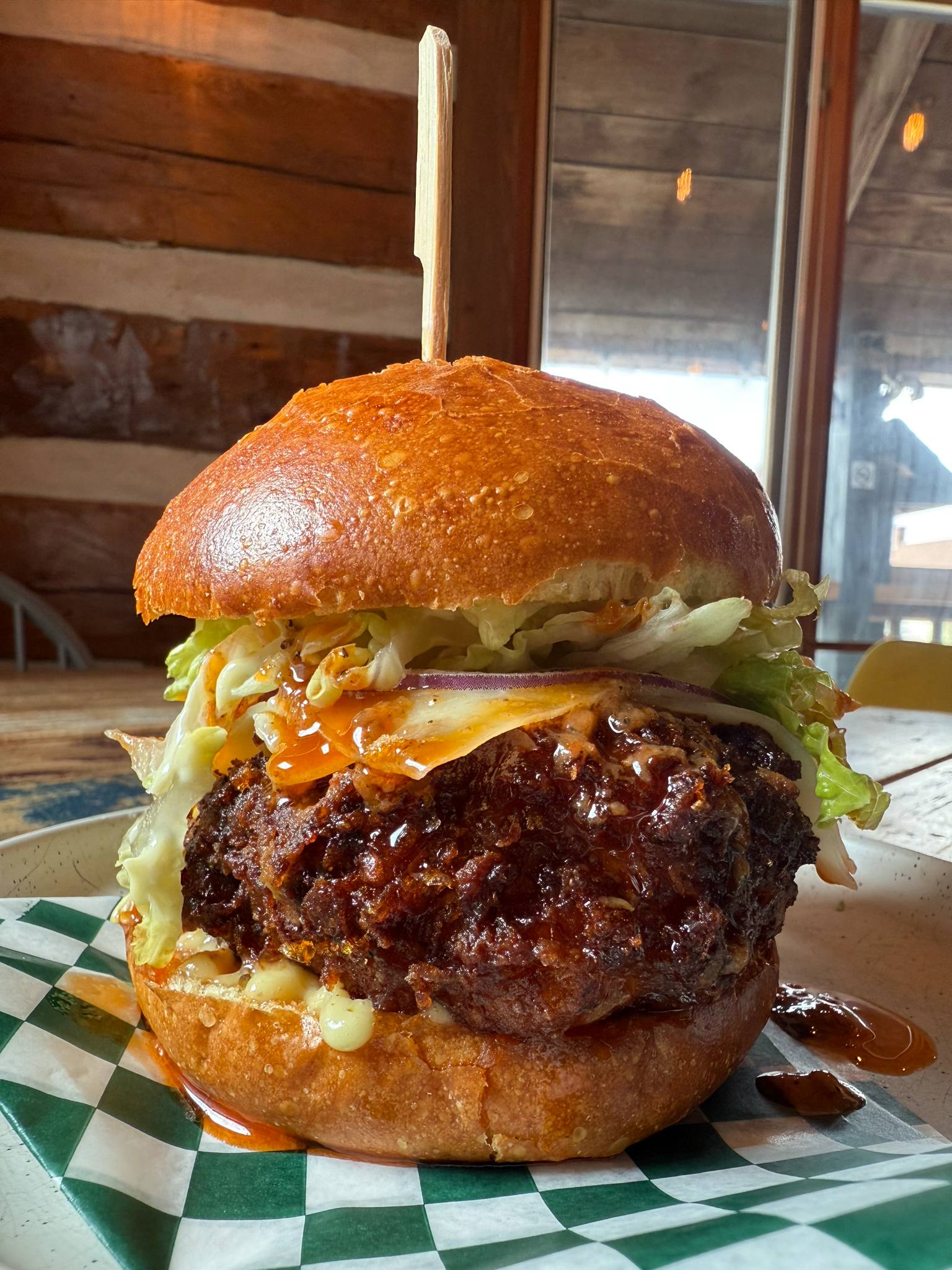 Burger au poulet frit Piri Piri